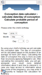 Mobile Screenshot of conception-date-day-calculator.org