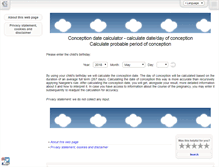 Tablet Screenshot of conception-date-day-calculator.org